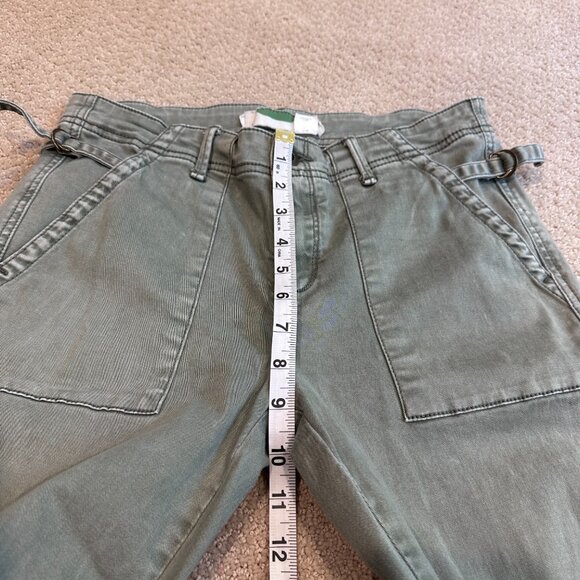 Anthropologie Pants Cargo Utility Olive Green Khaki Stretch Slim Sz 29 #OB709143 - Picture 8 of 14